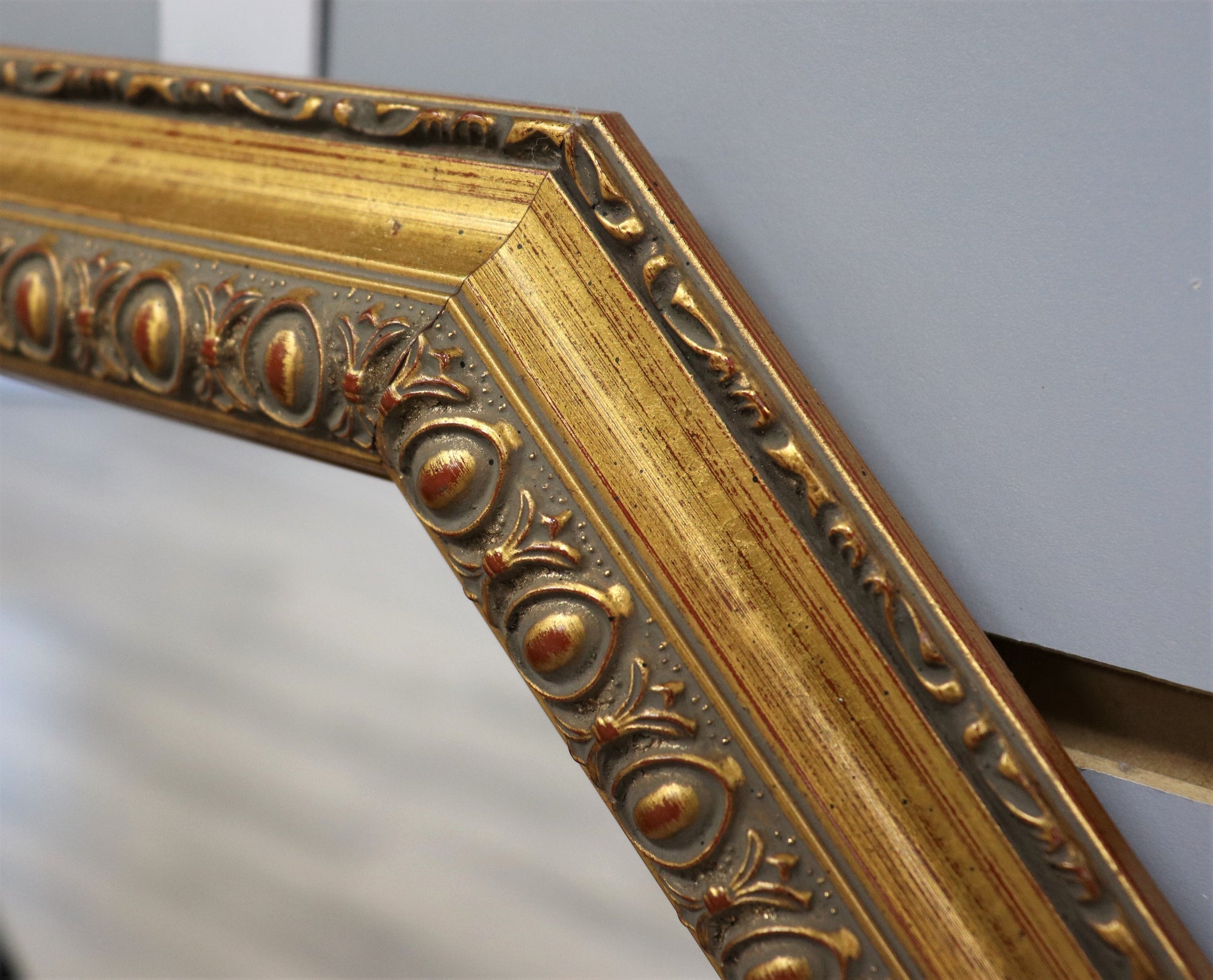 13 1/2" x 12 1/2" Octagonal Gold Mirror
