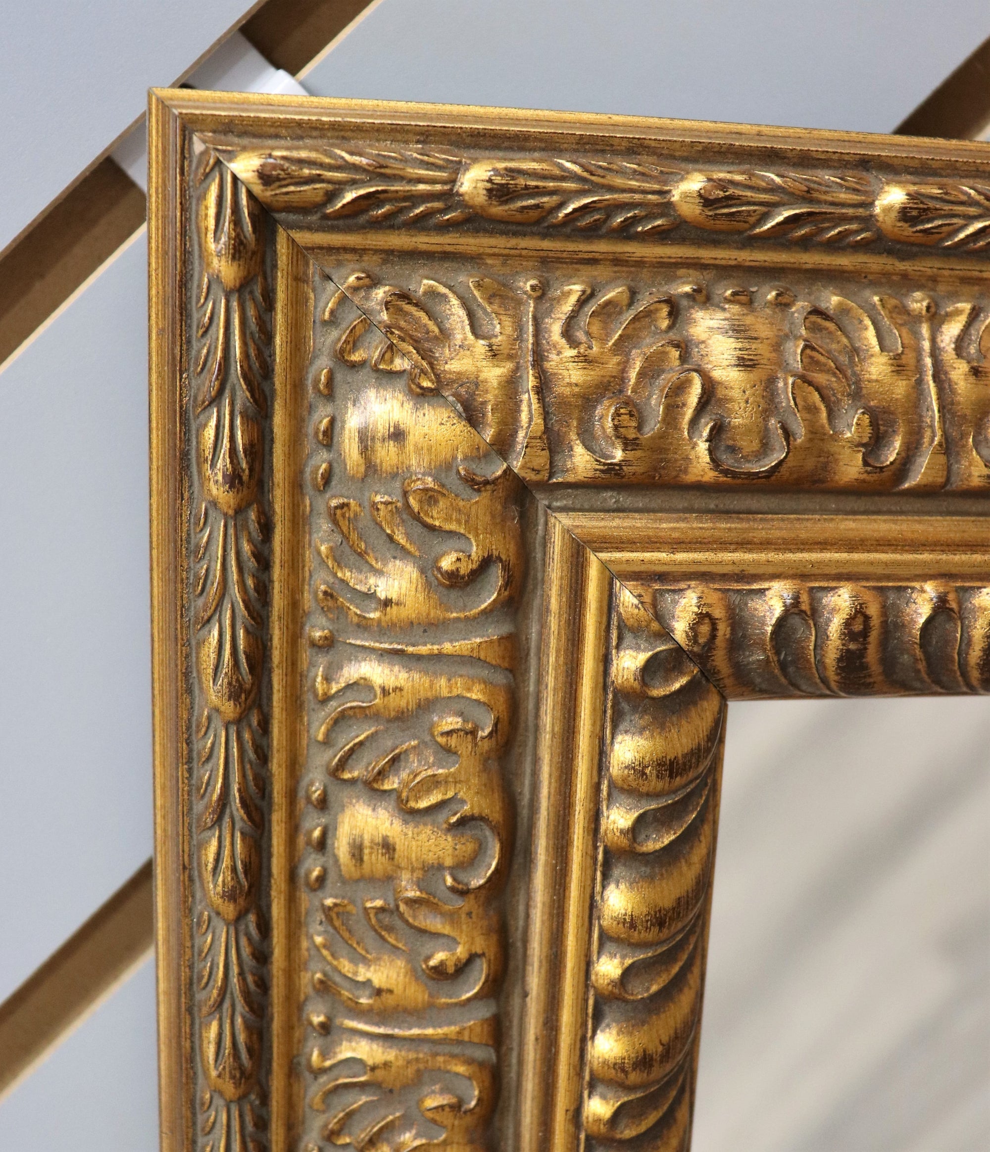 11 1/2" x 11 1/2" Square Gold Mirror
