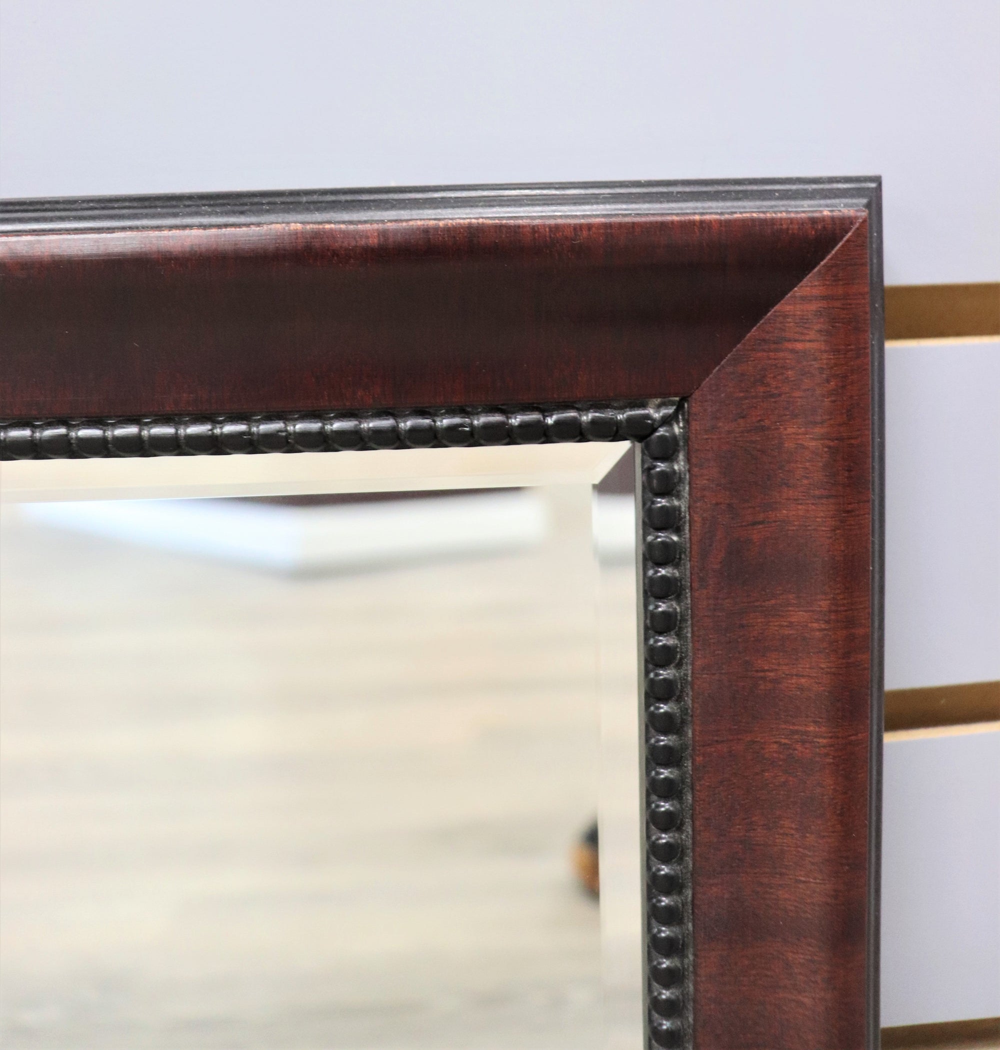 14 1/2" x 14 1/2" Square Wood Mirror