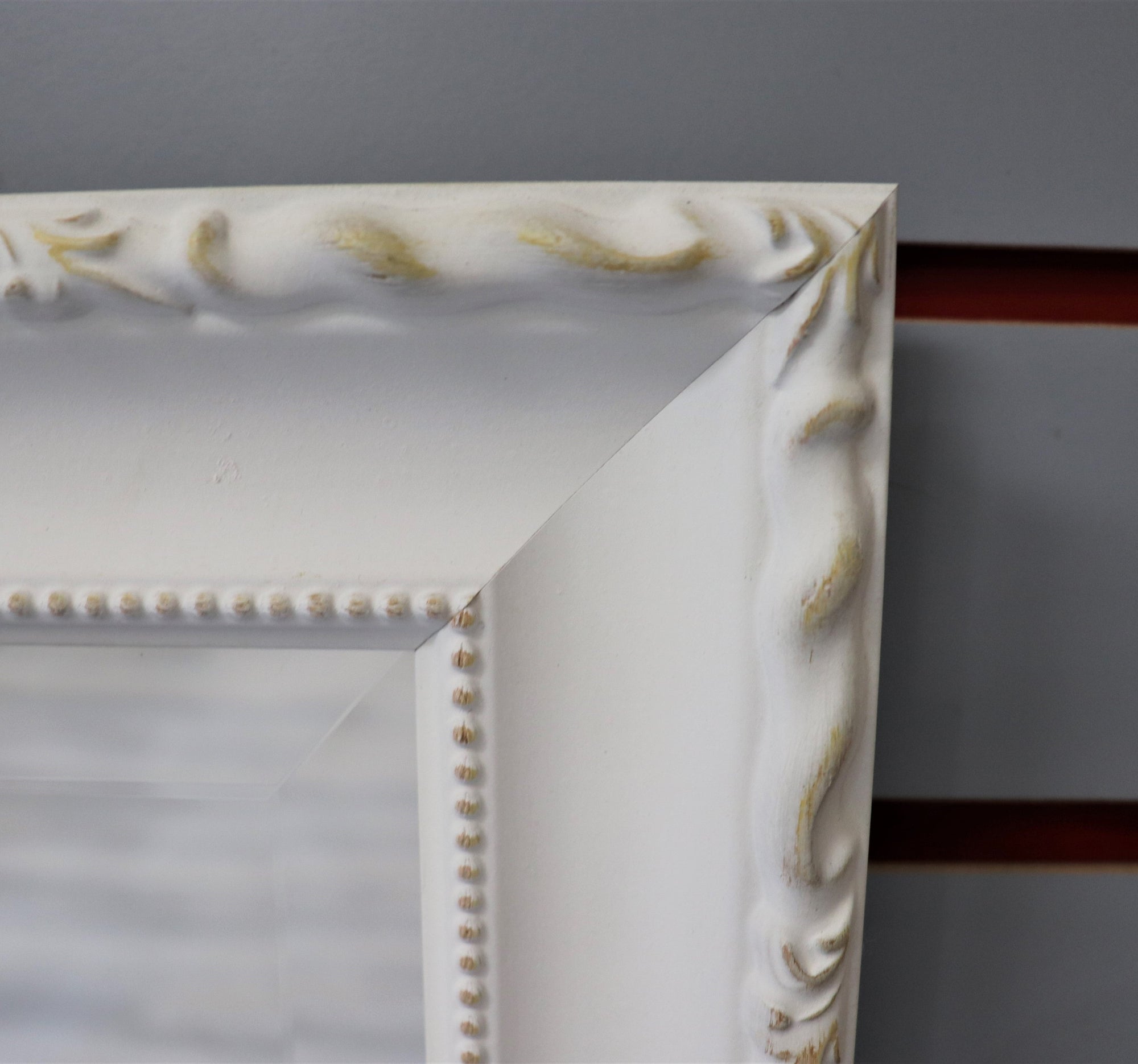 11 5/8" x 13 3/4" Rectangular White Mirror